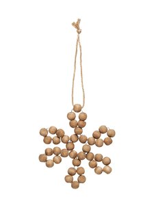Shishi - Wooden Snowflake eglītes rotājums - BROWN | Stockmann