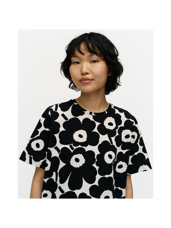 Marimekko - Tunnit Unikko t-paita - 901 BLACK, OFF WHITE | Stockmann - photo 2