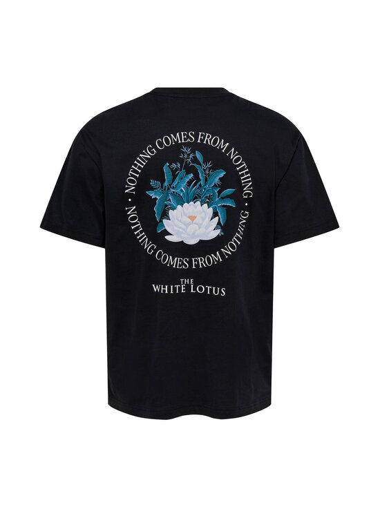 Only & Sons - T-särk OnsWhite Lotus Life Relax - JET BLACK PRINT:NOTHING COMES FROM NOTHING | Stockmann - photo 2