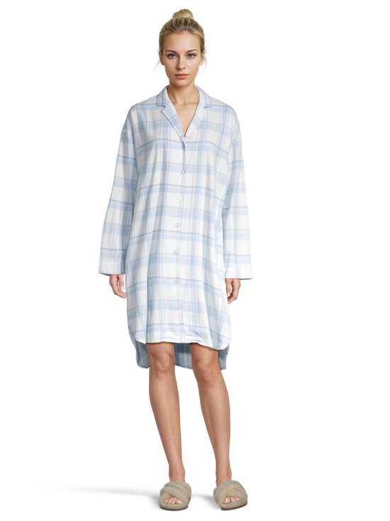 A+more - Nicole-flanelliyöpaita - LIGHT BLUE CHECK | Stockmann - photo 2