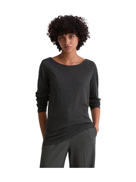 Marc O'Polo - Boat Neck -trikoopaita - 975 NIGHT GREY MELANGE - photo 2 Marc O'Polo - Boat Neck -trikoopaita - 975 NIGHT GREY MELANGE | Stockmann - photo 2