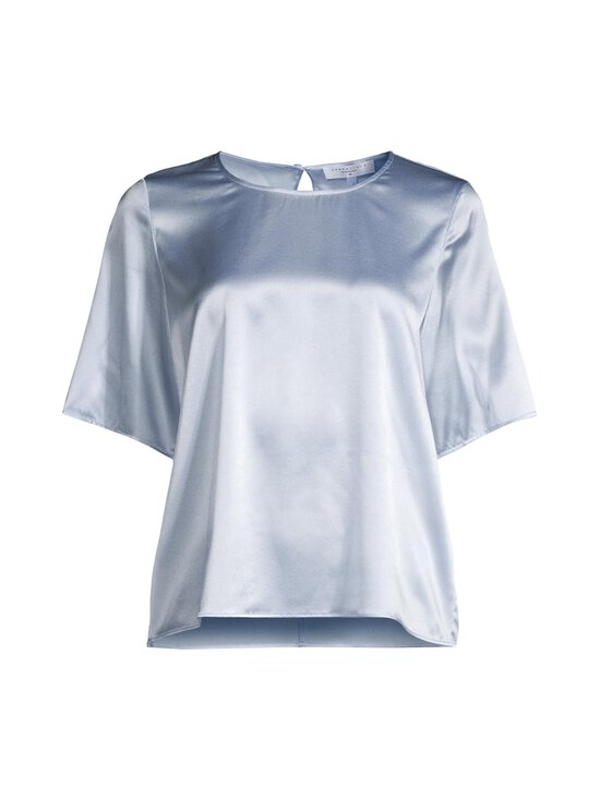 ESSENTIALS by Stockmann - Josie O-neck zīda blūze - LT.BLUE | Stockmann - photo 1