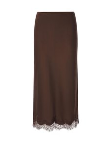 rich & royal - Satin Midi -hame - DARK CHOCOLATE | Stockmann