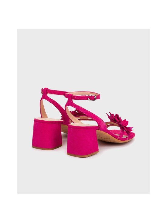 Wonders - Block Heel Flowers -nahkasandaalit - ANTE FUCSIA | Stockmann - photo 3