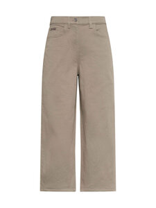Calvin Klein Jeans - Cropped Barrel Leg -housut - HMT ROASTED CASHEW | Stockmann