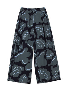 Marimekko - Polku Kukasta Kukkaan -housut - 569 GREY, DARK BLUE, LIGHT BLUE | Stockmann