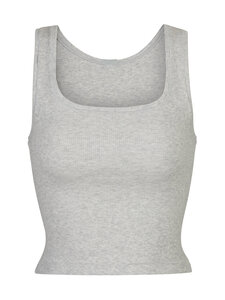 SKIMS - Cotton Rib Tank -toppi - LIGHT HEATHER GREY | Stockmann