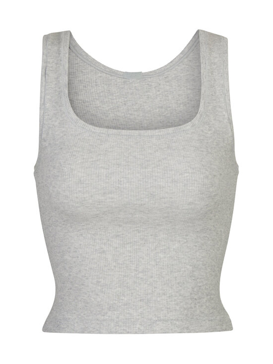 SKIMS - Cotton Rib Tank -toppi - LIGHT HEATHER GREY | Stockmann - photo 1