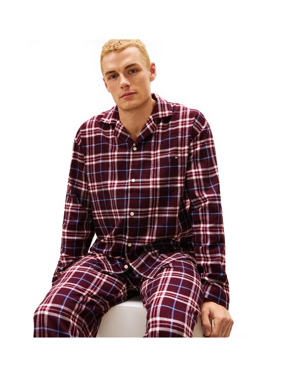 Tommy Hilfiger - Relaxed Flannel Boxed pidžamas komplekts - 0KQ TARTAN REIKER BURGUNDY | Stockmann - photo 3