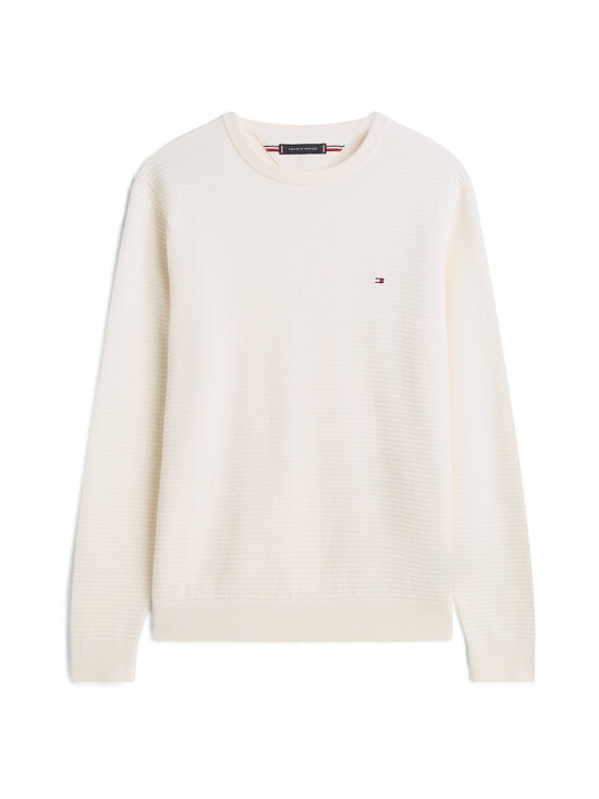 Tommy Hilfiger - Seasonal Structure C-neck -neule - Z00 IVORY PETAL | Stockmann - photo 1
