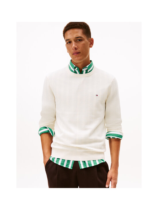 Tommy Hilfiger - Seasonal Structure C-neck -neule - Z00 IVORY PETAL | Stockmann - photo 2