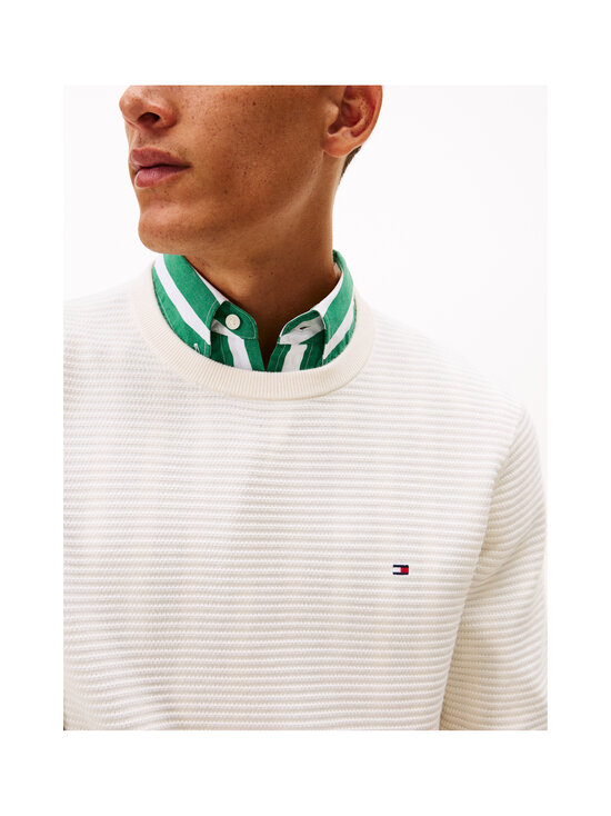 Tommy Hilfiger - Seasonal Structure C-neck -neule - Z00 IVORY PETAL | Stockmann - photo 5