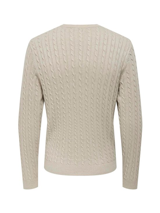 Only & Sons - OnsLoui Crew -palmikkoneule - OATMEAL DETAIL:MELANGE - photo 2 Only & Sons - OnsLoui Crew -palmikkoneule - OATMEAL DETAIL:MELANGE | Stockmann - photo 2