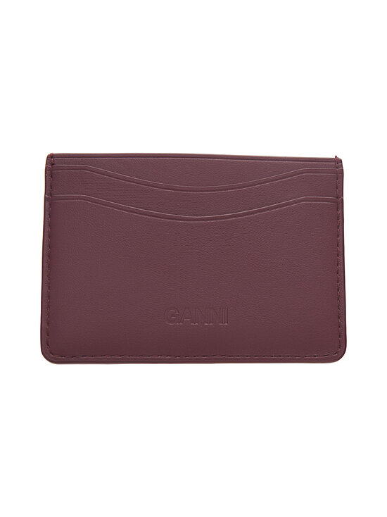 Ganni - Bou Printed -korttikotelo - 436 BURGUNDY | Stockmann - photo 2