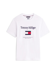 Tommy Hilfiger - Embro Flag T-krekls - YBR WHITE | Stockmann