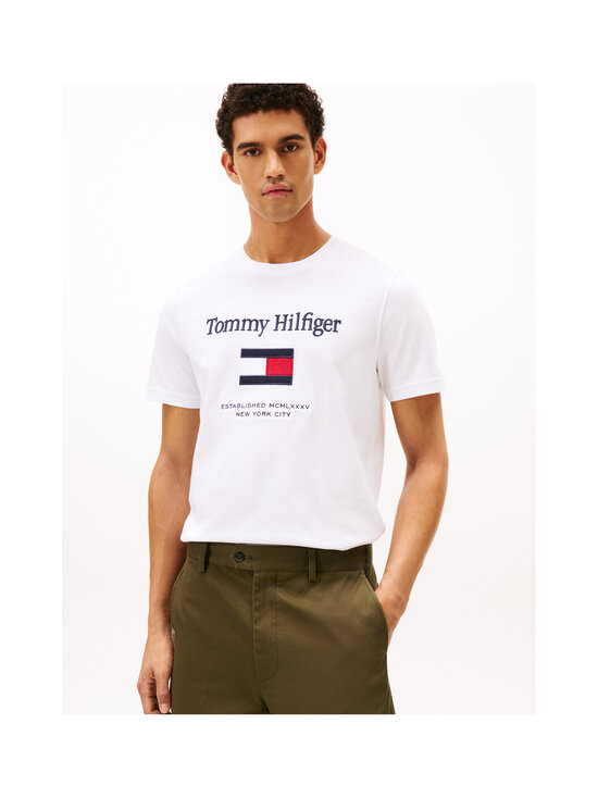 Tommy Hilfiger - Embro Flag T-krekls - YBR WHITE | Stockmann - photo 2