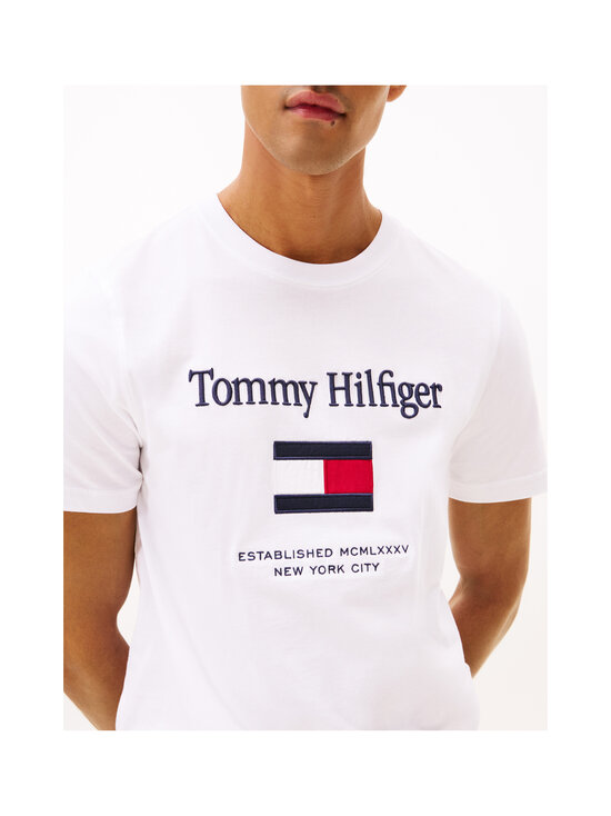 Tommy Hilfiger - Embro Flag T-krekls - YBR WHITE | Stockmann - photo 5
