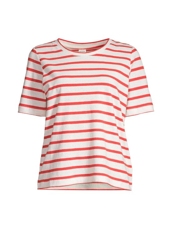 NOOM - Tabitha Linen -trikoopaita - RED/OFFWHITE STRIPE | Stockmann - photo 1