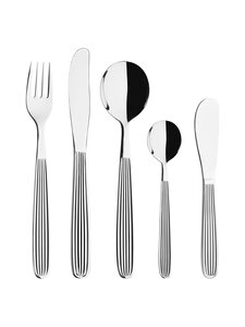 Iittala - Scandia galda piederumu komplekts un sviesta nazis - STEEL | Stockmann