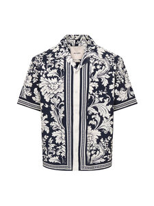 Only & Sons - Triiksärk OnsNero Relax Resort - JET BLACK AOP:LOTUS ANTIQUE WHITE | Stockmann