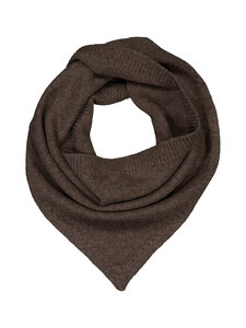 Róhe - Small Knitted Triangle -huivi - BROWN MELANGE | Stockmann