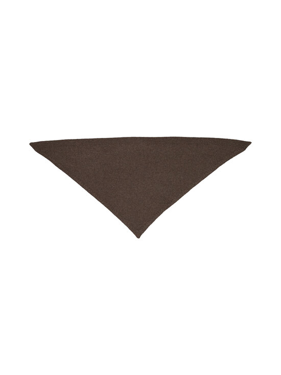 Róhe - Small Knitted Triangle -huivi - BROWN MELANGE | Stockmann - photo 2