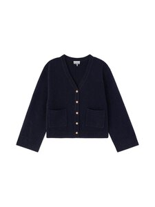 Ganni - Compact Wool -neuletakki - 683 SKY CAPTAIN | Stockmann