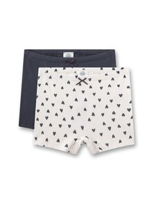 Sanetta - Little Hearts -alusshortsit 2-pack - 1948 WHITE PEBBLE | Stockmann