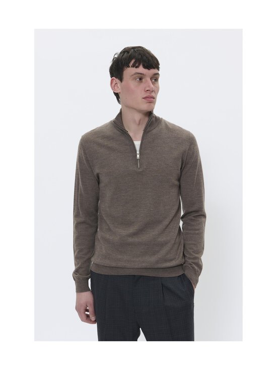 Matinique - MAmason Half Zip -neule - 1908201 BROWN SOIL MELANGE - photo 2 Matinique - MAmason Half Zip -neule - 1908201 BROWN SOIL MELANGE | Stockmann - photo 2