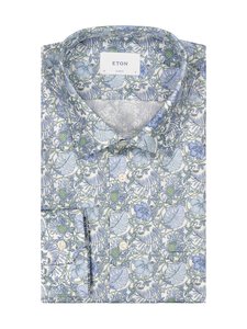 Eton - Classic Fit Floral Signature krekls ar apkakli - 65 MID GREEN | Stockmann
