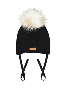 Metsola - MINI CRYSTAL Merino Wool Beanie - 70 BLACK | Stockmann