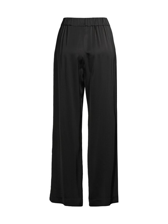 ESSENTIALS by Stockmann - Noelle Wide -satiinihousut - BLACK | Stockmann - photo 2