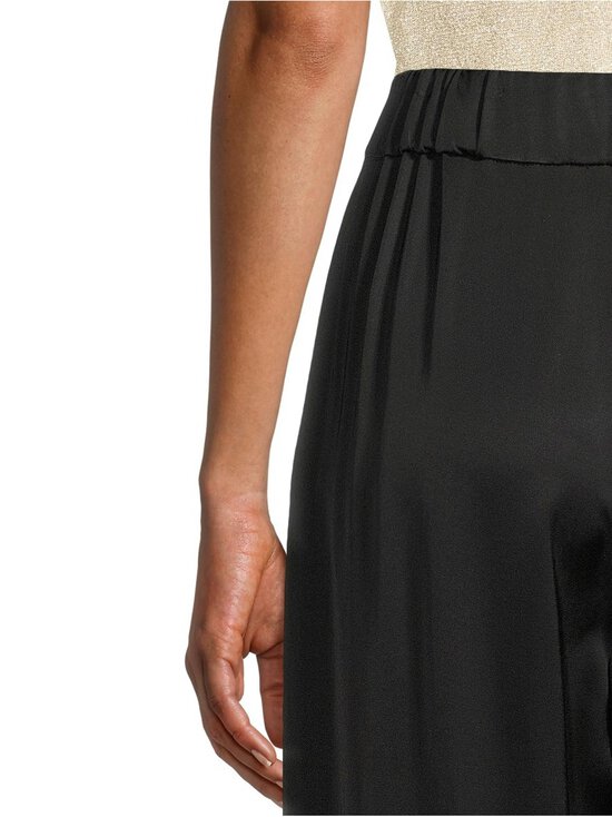 ESSENTIALS by Stockmann - Noelle Wide -satiinihousut - BLACK | Stockmann - photo 5