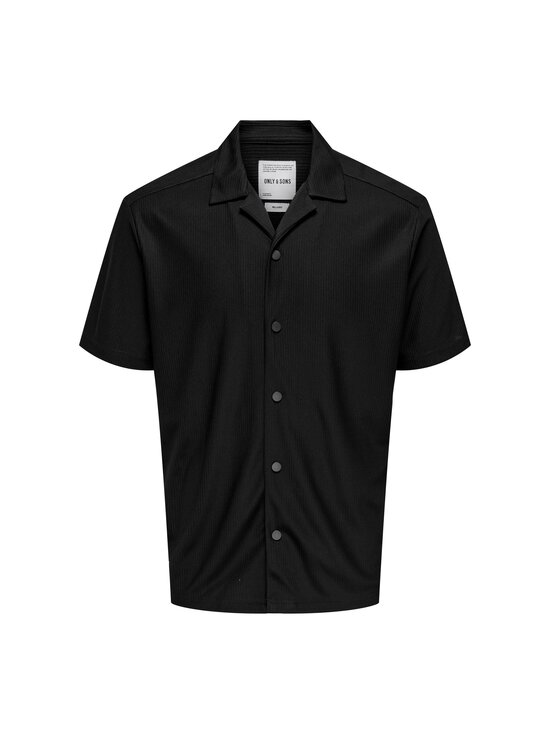 Only & Sons - OnsKari Life Relaxed Fit Resort krekls ar apkakli - BLACK - photo 1 Only & Sons - OnsKari Life Relaxed Fit Resort krekls ar apkakli - BLACK | Stockmann - photo 1
