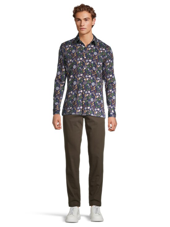 FRENN HELSINKI - Hemmo cotton jersey -kauluspaita - BLUE-GREEN | Stockmann - photo 2