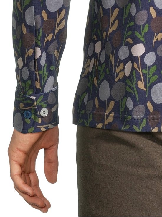 FRENN HELSINKI - Hemmo cotton jersey -kauluspaita - BLUE-GREEN | Stockmann - photo 5