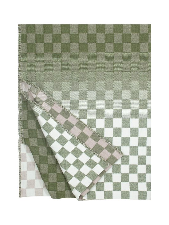 Lapuan Kankurit - Shakki-huopa merinovillasekoiteesta 130 x 180 cm - BEIGE-OLIVE-WHITE | Stockmann - photo 1