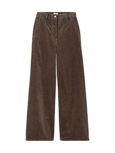 Filippa K - Leveälahkeiset vakosamettihousut - 0305 TAUPE GREY | Stockmann