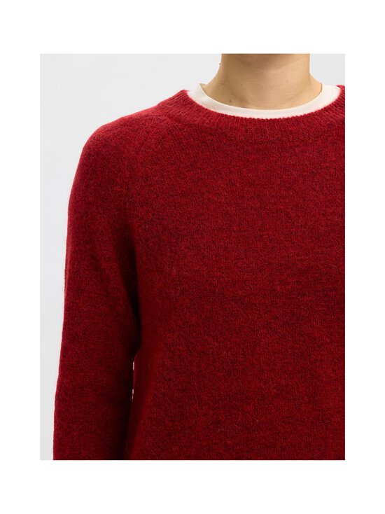 Selected - SlfLulu-neulepusero - EQUESTRIAN RED DETAIL:MELANGE - photo 3 Selected - SlfLulu-neulepusero - EQUESTRIAN RED DETAIL:MELANGE | Stockmann - photo 3