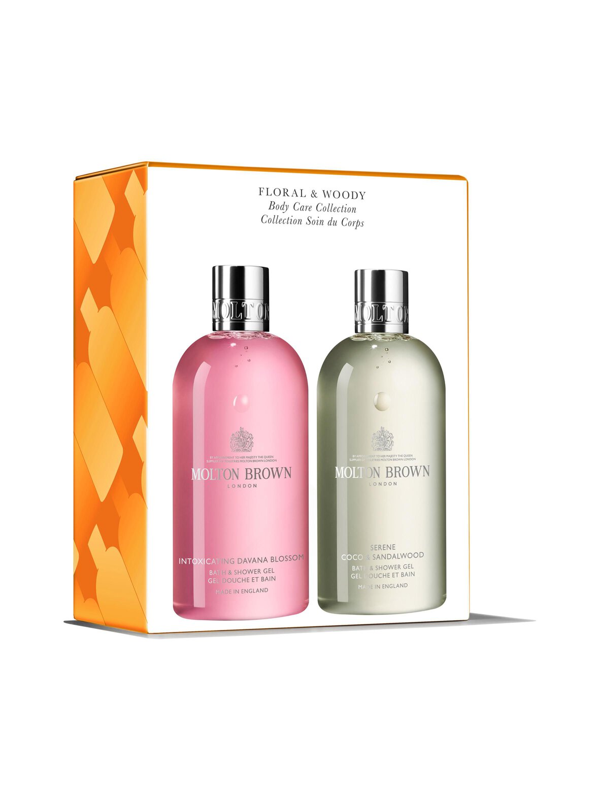 Floral & Woody Body Care Collection -suihkugeelipakkaus, 2 x 300 ml