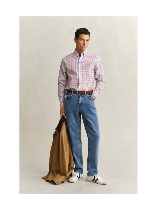 GANT - Regular Classic Check poplīna krekls ar apkakli - 641 ROSE RED | Stockmann - photo 4