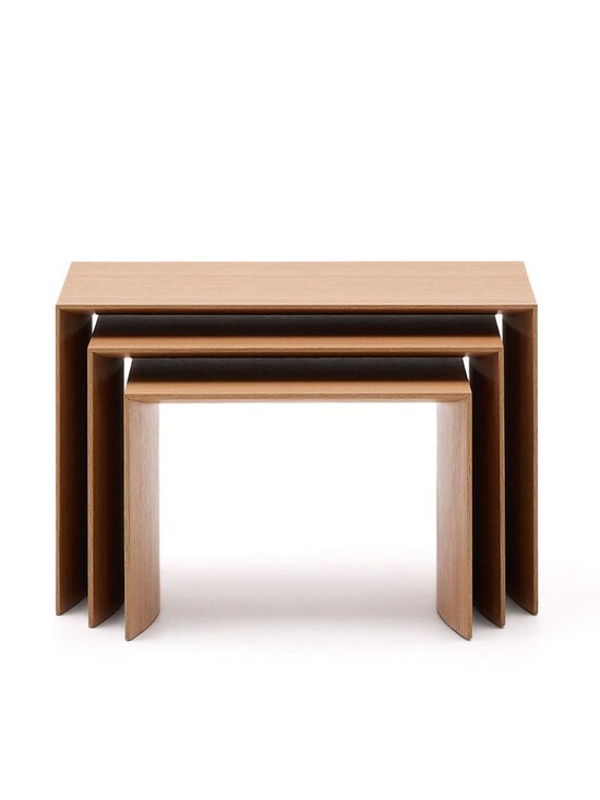 Kave Home - Litto-sarjapöytä 3 kpl tammi - BROWN | Stockmann - photo 2