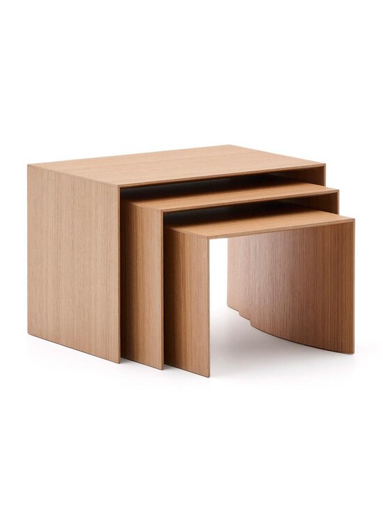 Kave Home - Litto-sarjapöytä 3 kpl tammi - BROWN | Stockmann - photo 1