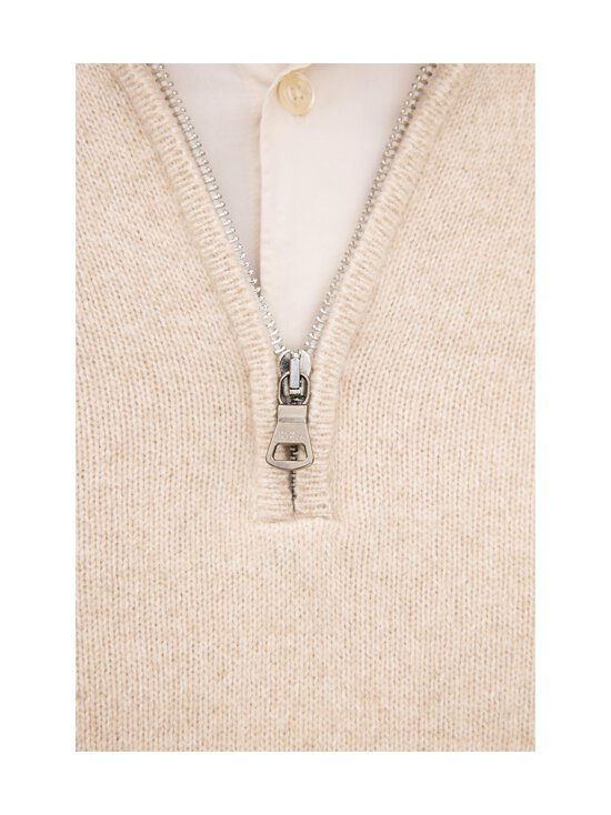 Oscar Jacobson - Knit Half Zip -neule - BEACH BEIGE 419 | Stockmann - photo 4