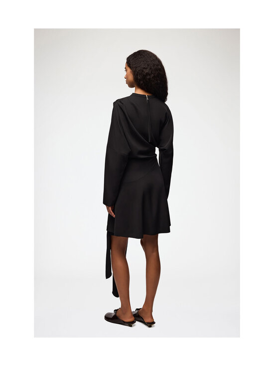 Ganni - Cady Crepe Draped -minimekko - NULL BLACK | Stockmann - photo 3