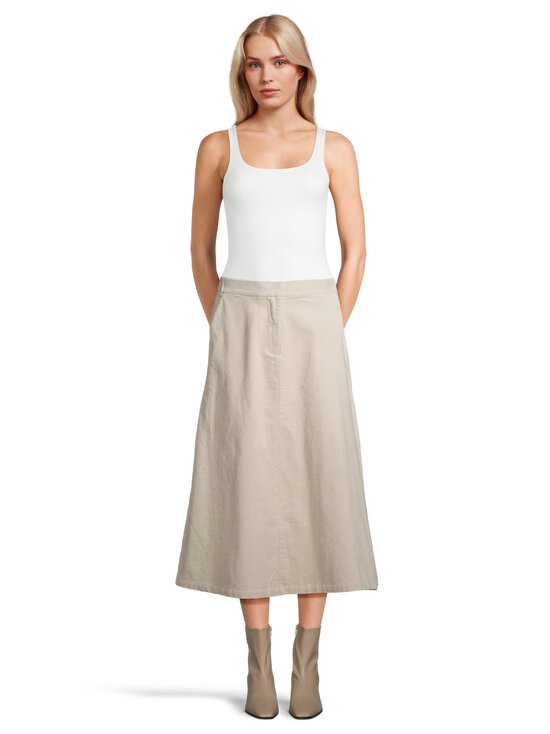 NOOM - Emilia Midi -vakosamettihame - LT.BEIGE | Stockmann - photo 3