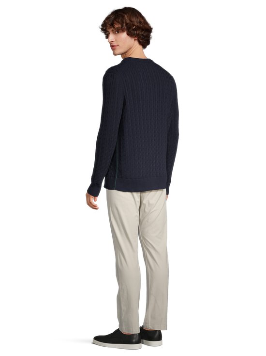 Lacoste - Crewneck-palmikkoneule - 802 NAVY BLUE/GREEN | Stockmann - photo 4