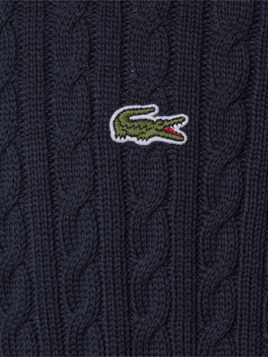 Lacoste - Crewneck-palmikkoneule - 802 NAVY BLUE/GREEN | Stockmann - photo 5