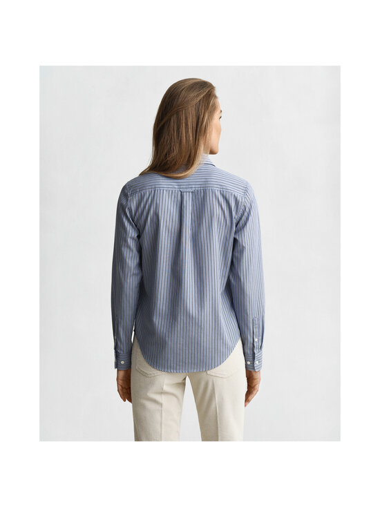 GANT - Regular Classic Striped -popliinipaita - 430 FADED DENIM | Stockmann - photo 3