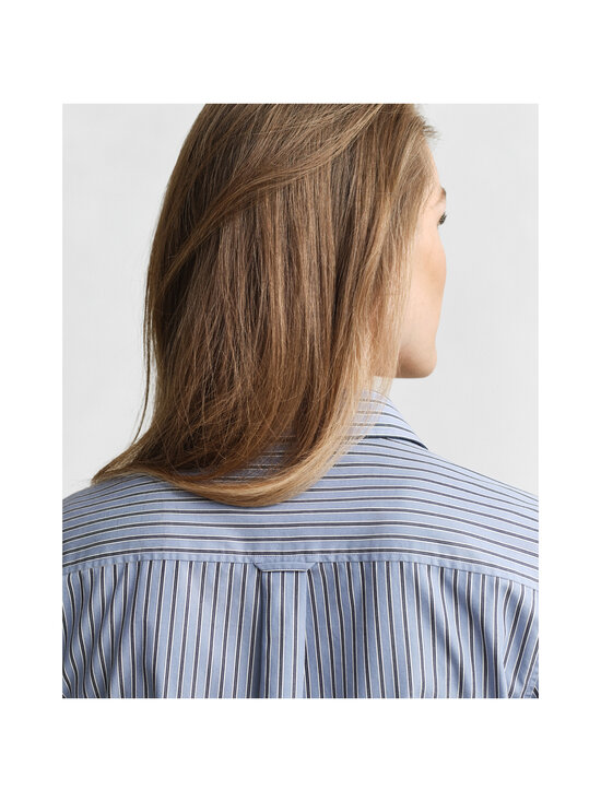 GANT - Regular Classic Striped -popliinipaita - 430 FADED DENIM | Stockmann - photo 4